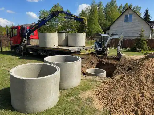 Бетонные кольца для канализации с доставкой и монтажом