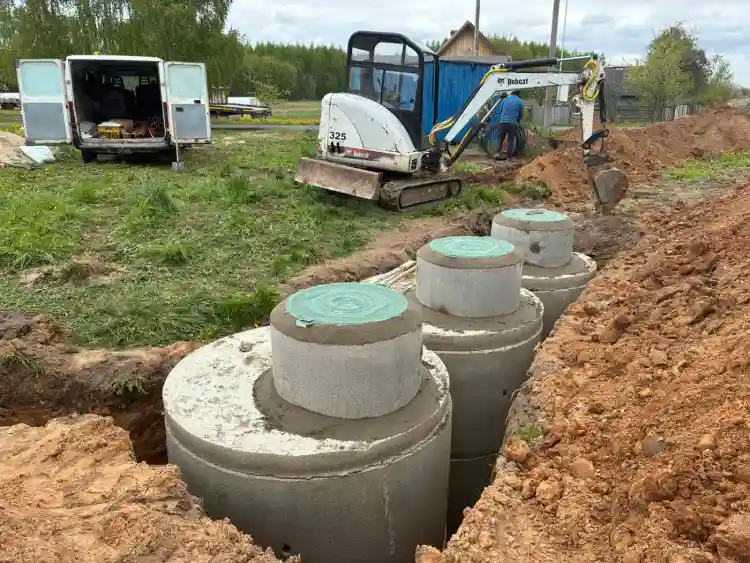 Септик из бетонных колец